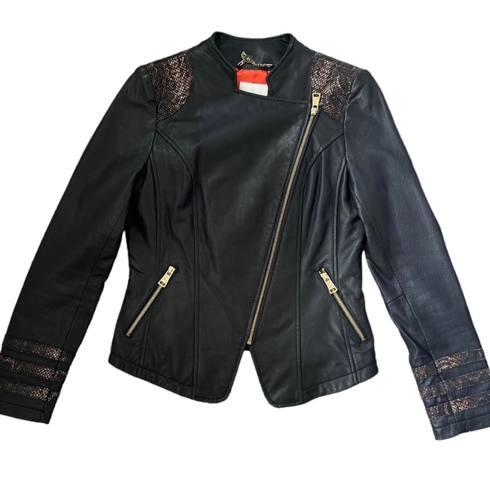 NWOT Bebe Leather Moto Jacket